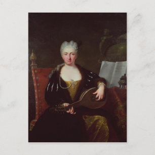 Portrait of Faustina Bordoni, Handel's singer Postcard