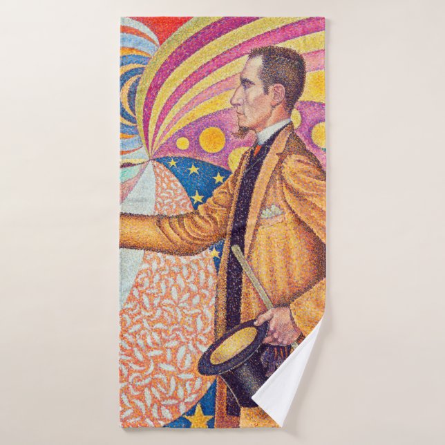 Portrait of Felix Feneon, Signac Bath Towel (Bath Towel)