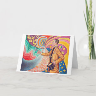 Portrait of Felix Feneon, Signac Card