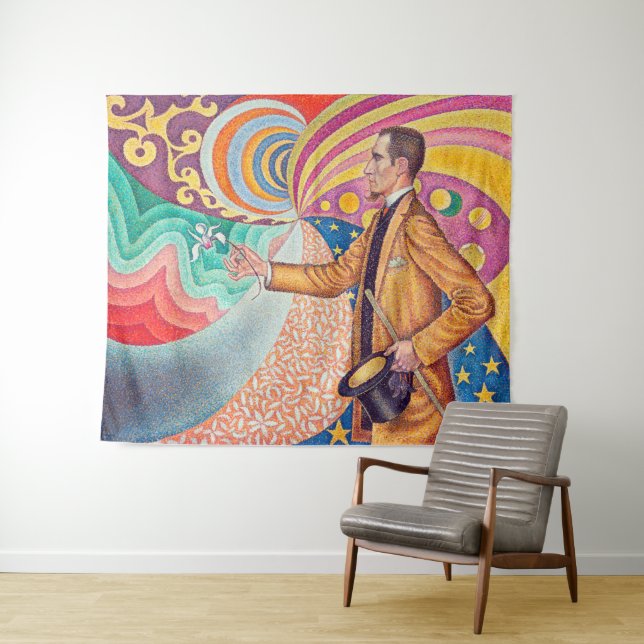 Portrait of Felix Feneon, Signac Tapestry (In Situ (Horizontal))