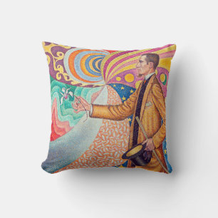 Portrait of Felix Feneon, Signac Throw Pillow
