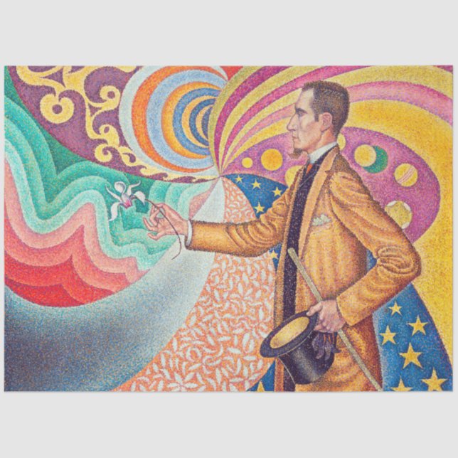 Portrait of Felix Feneon, Signac Tissue Paper (Front)