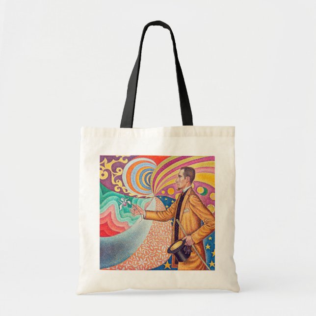 Portrait of Felix Feneon, Signac Tote Bag (Front)