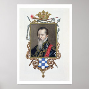 Portrait of Ferdinand Alvarez de Toledo Duke of Al Poster