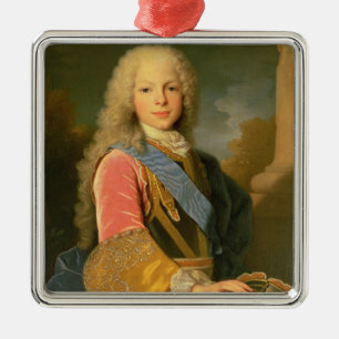 Portrait of Ferdinand de Bourbon Metal Ornament