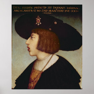Portrait of Ferdinand I, Holy Roman Emperor Poster