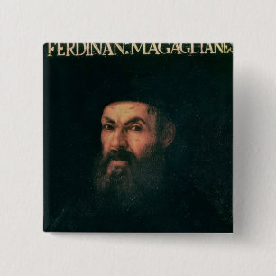 Portrait of Ferdinand Magellan 2 Inch Square Button