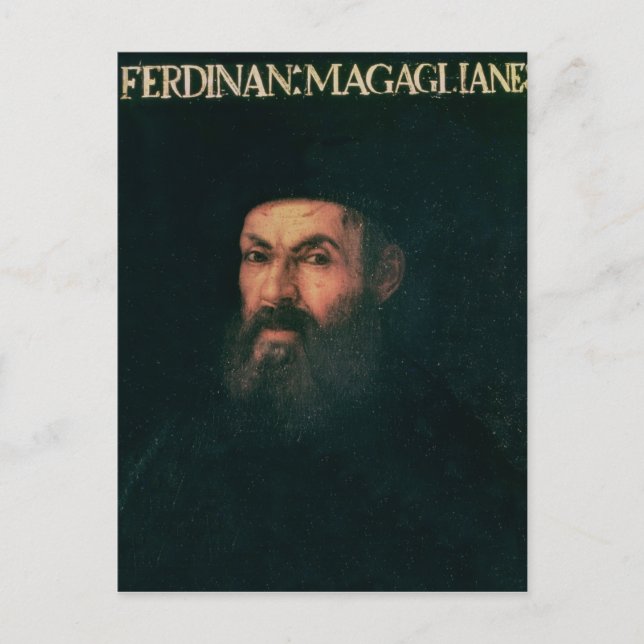 Portrait of Ferdinand Magellan Postcard (Front)