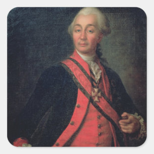 Portrait of Field Marshal Generalissimo Square Sticker