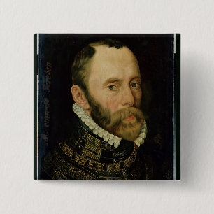 Portrait of Filips van Montmorency 2 Inch Square Button