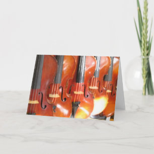 Portrait of Five Violins Card