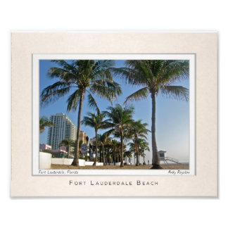 Portrait of Fort Lauderdale Beach Photo Print