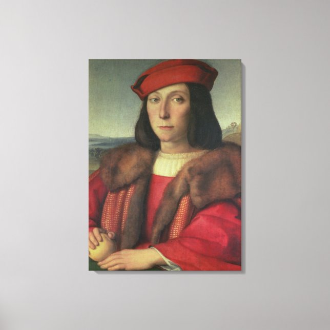 Portrait of Francesco della Rovere, Duke of Urbino Canvas Print (Front)