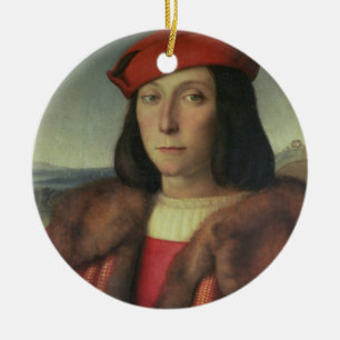 Portrait of Francesco della Rovere, Duke of Urbino Ceramic Ornament