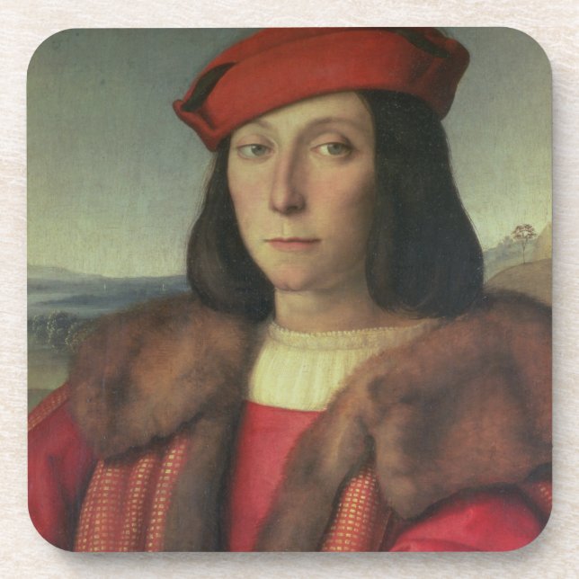 Portrait of Francesco della Rovere, Duke of Urbino Coaster (Front)