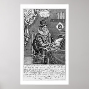 Portrait of Francis Bacon (1561-1626) Viscount of Poster