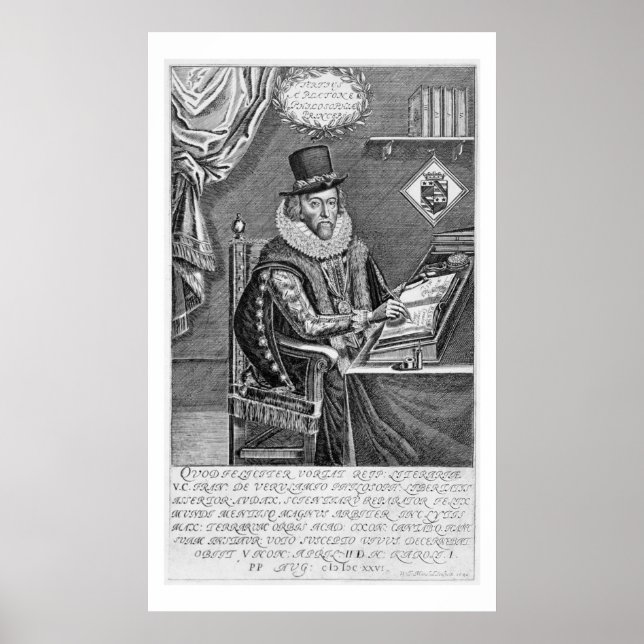 Portrait of Francis Bacon (1561-1626) Viscount of Poster (Front)