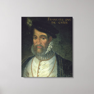 Portrait of Francois, 2nd Duke Guise (1519-63) Fre Canvas Print