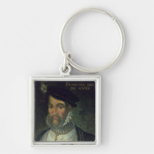 Portrait of Francois, 2nd Duke Guise (1519-63) Fre Keychain