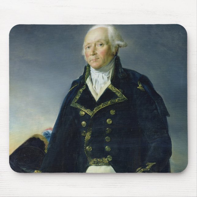 Portrait of Francois-Christophe Kellermann Mouse Pad (Front)