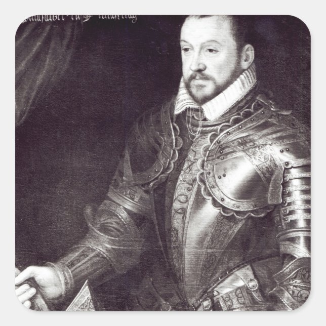 Portrait of Francois I, Duke of Montmorency Square Sticker (Front)