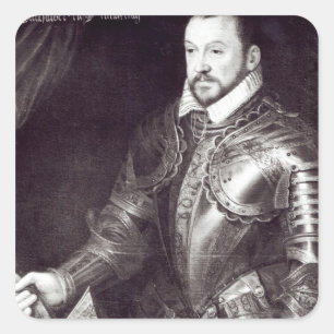 Portrait of Francois I, Duke of Montmorency Square Sticker