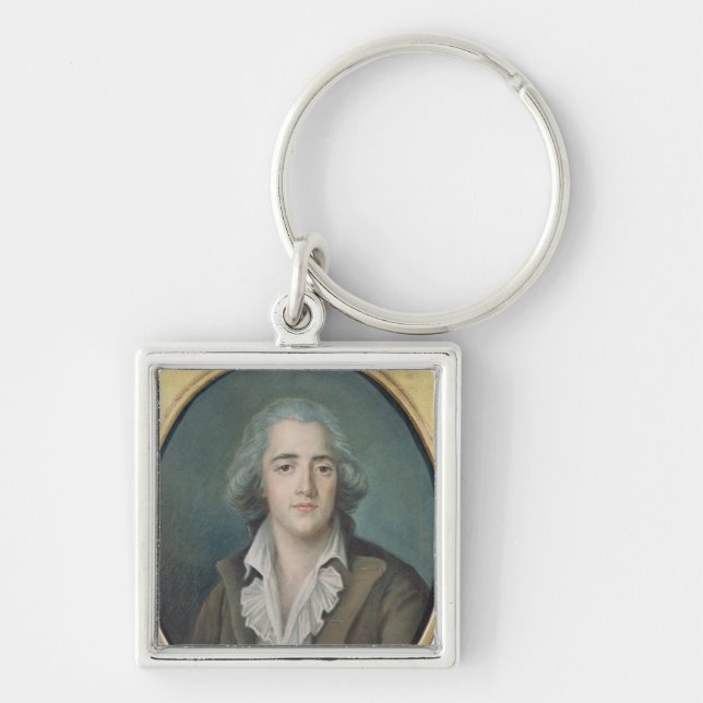 Portrait of Francois Rene Vicomte de 2 Keychain (Front)