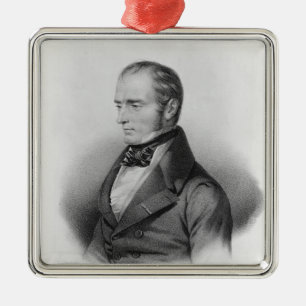 Portrait of Francois Xavier Bichat Metal Ornament
