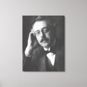 Portrait of Frank Bridge (1879-1941) (b/w photo) Canvas Print