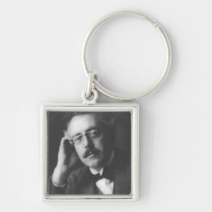 Portrait of Frank Bridge (1879-1941) (b/w photo) Keychain