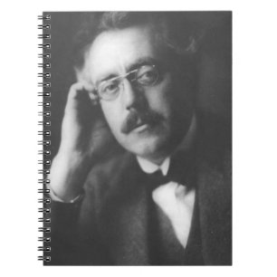 Portrait of Frank Bridge (1879-1941) (b/w photo) Notebook