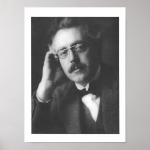 Portrait of Frank Bridge (1879-1941) (b/w photo) Poster