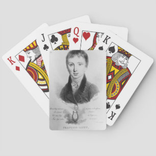 Portrait of Franz Liszt (1811-86) aged 11 (engravi Playing Cards