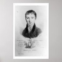 Portrait of Franz Liszt (1811-86) aged 11 (engravi