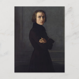 Portrait of Franz Liszt 1839 Postcard