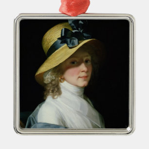 Portrait of Frau Senator Elisabeth Hudtwalcker Metal Ornament