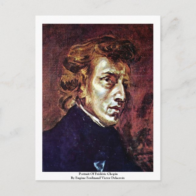Portrait Of Frédéric Chopin Postcard (Front)
