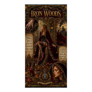 Portrait Of Freya Rysensteel In The Iron Woods Poster
