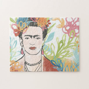 Portrait of Frida Kahlo Jigsaw Puzzle
