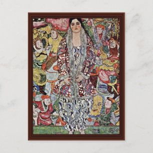 Portrait Of Friederike Maria Beer By Klimt Gustav Postcard