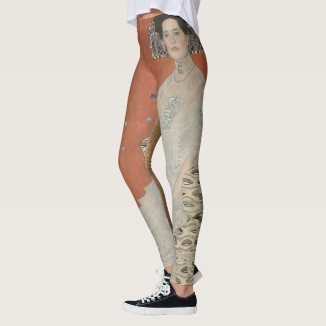 Portrait of Fritza Riedler by Gustav Klimt Leggings (Left)