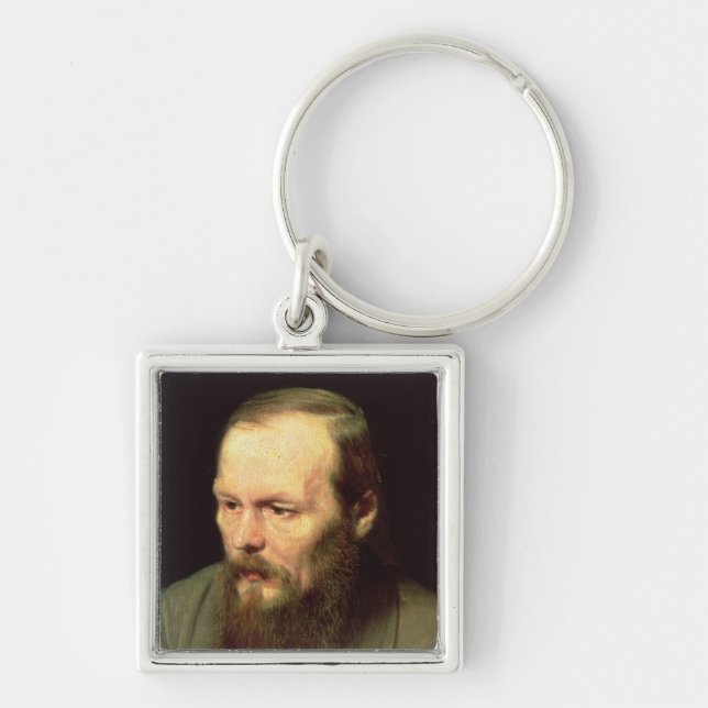 Portrait of Fyodor Dostoyevsky  1872 Keychain (Front)