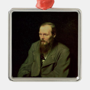 Portrait of Fyodor Dostoyevsky  1872 Metal Ornament