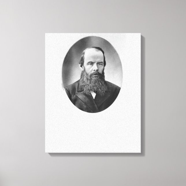 Portrait of Fyodor Mikhailovich Dostoyevsky Canvas Print (Front)