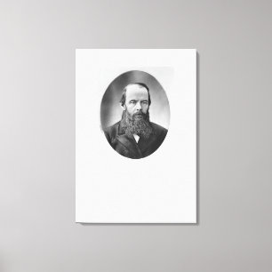 Portrait of Fyodor Mikhailovich Dostoyevsky Canvas Print