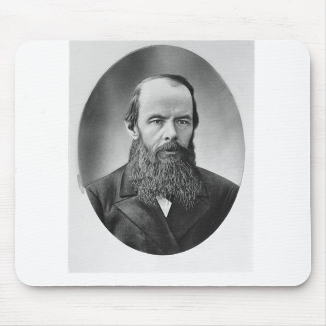 Portrait of Fyodor Mikhailovich Dostoyevsky Mouse Pad (Front)