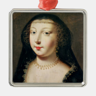 Portrait of Gabrielle d'Estrees Metal Ornament