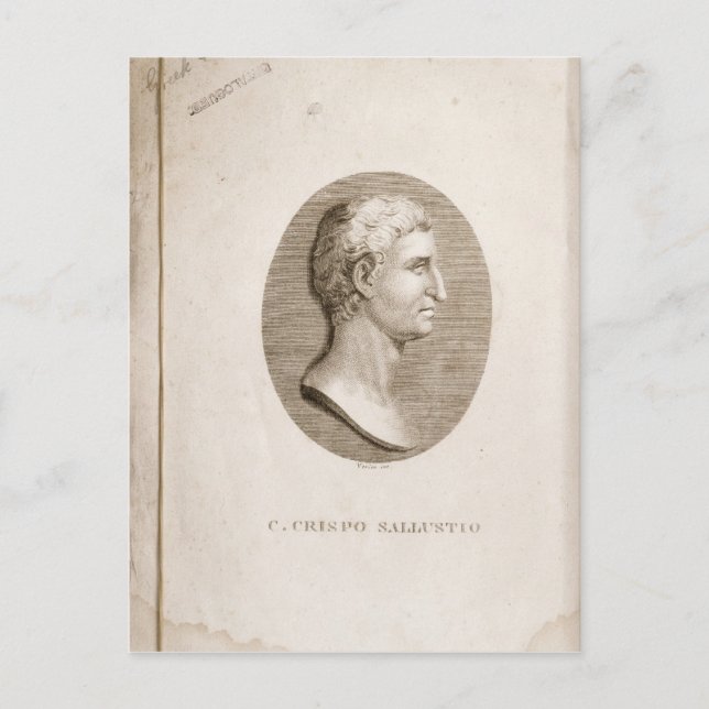 Portrait of Gaius Crispus Sallust Postcard (Front)