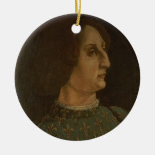 Portrait of Galeazzo Mario Sforza (1444-76) c.1471 Ceramic Ornament