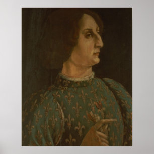 Portrait of Galeazzo Mario Sforza (1444-76) c.1471 Poster